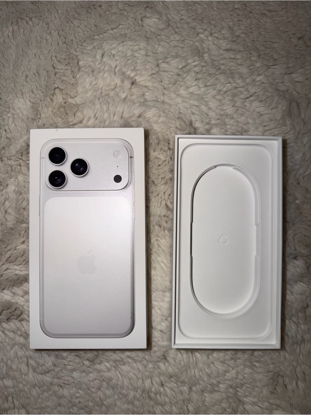 Apple I phone 17 pro max silver box only